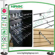 Supermarkt Slat Wall Display Haken mit verchromten Finishing